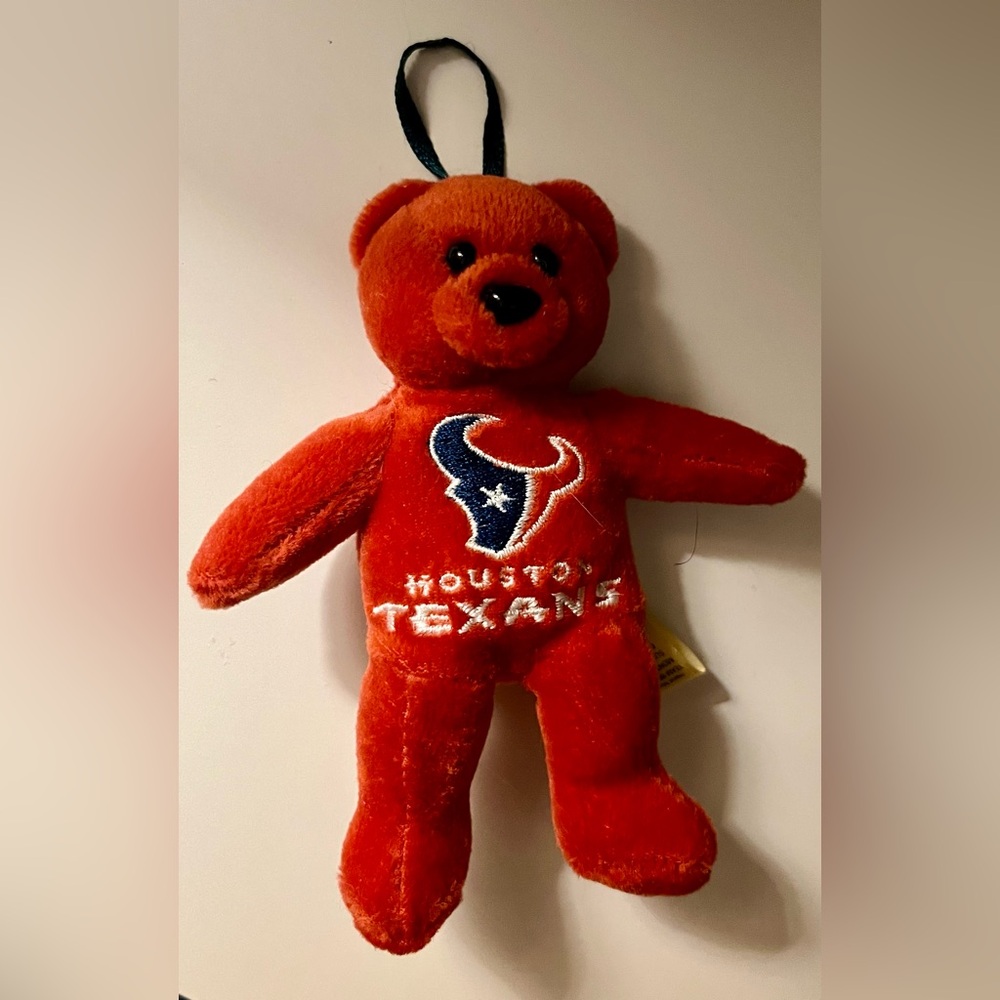 Small Vintage Red Houston Texans Plush Bear